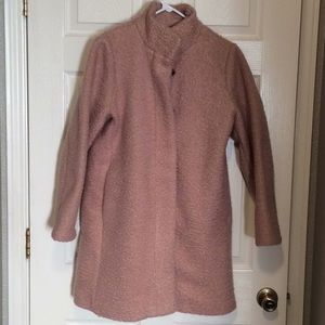 Old Navy Blush Boucle Coat Medium